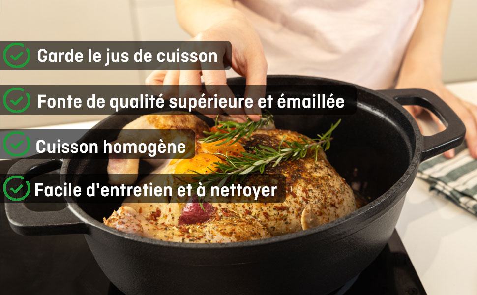 Faitout Le Creuset Noir Ébène 24 cm | Cuisine et Cocotte